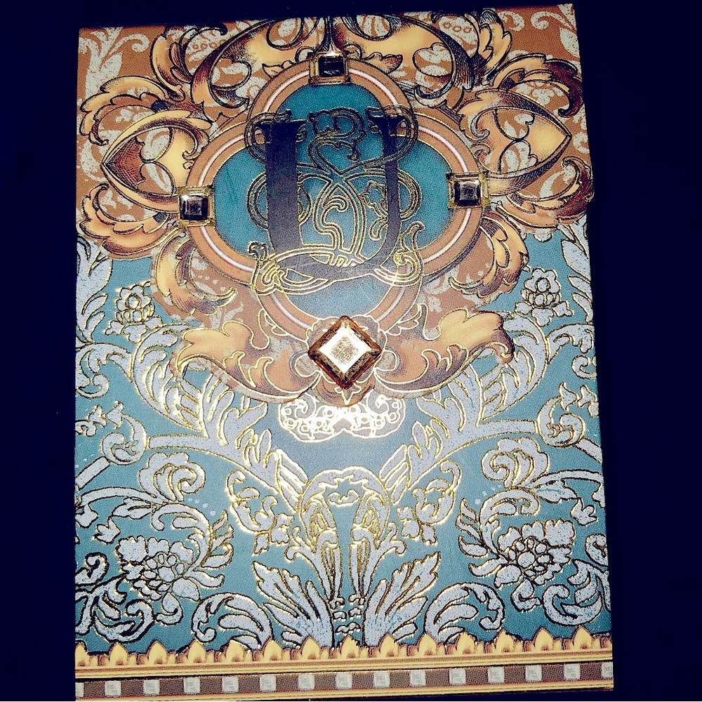 ♨️FREE♨️PUNCH STUDIO JEWELED MONOGRAM POCKET NOTE PAD "U" ♨️FREE with Purchase